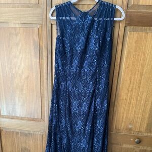 Blue wedding dress with sparkles